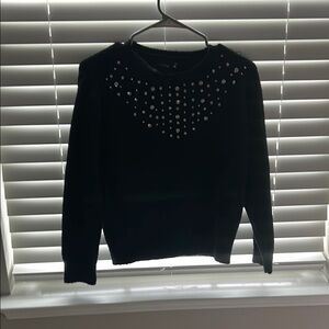 Black Studded Sweater